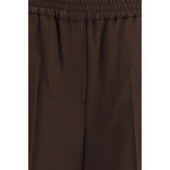 Max Mara Gray Polyester Casual Pants