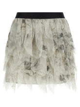 Max Mara Grijze Zijde Lange Rok - IT40