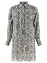Max Mara Gray Silk Short Dress