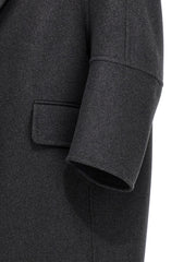 Max Mara Gray Virgin Wool Coat - IT38