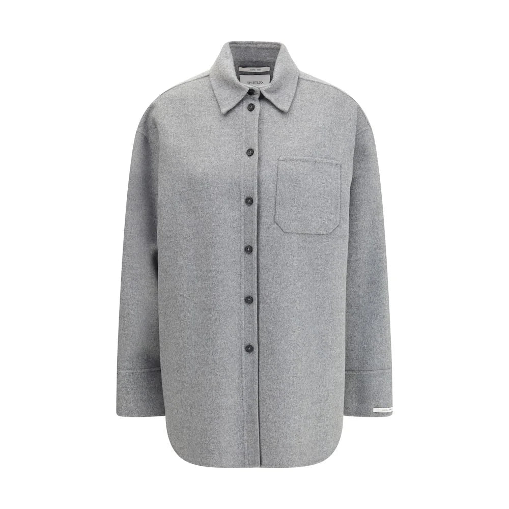 Max Mara Gray Wool Shirt - IT40 | M