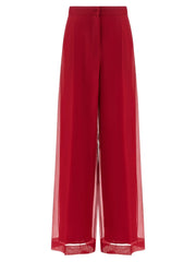 Max Mara Multicolor Silk Casual Pants