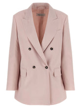 Max Mara Multicolor Virgin Wool Blazer