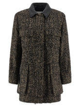 Max Mara Multicolor Virgin Wool Shell Jacket