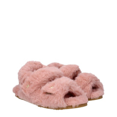 Max Mara Pink Fur Flat Sandals - EU38.5/US8.5 - Sandals
