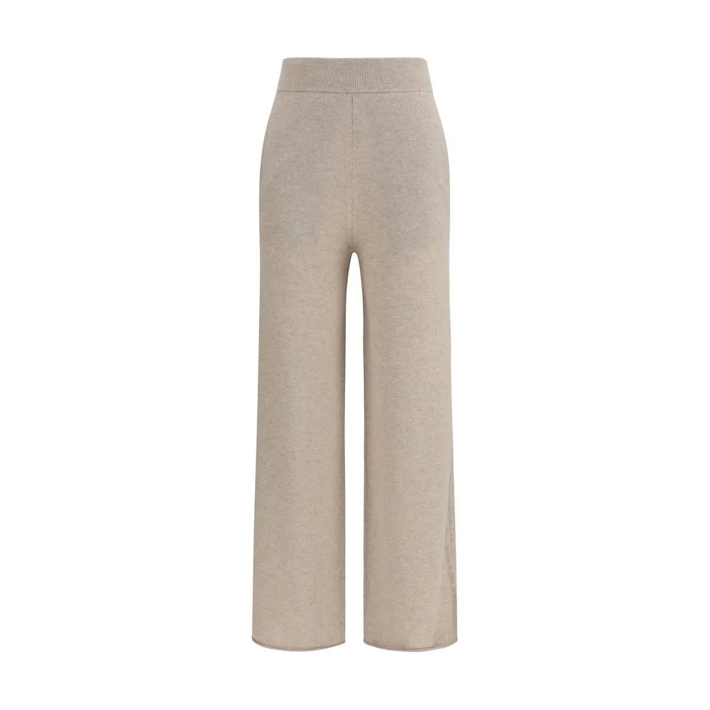Max Mara Pure Beige Cashmere Casual Pants - S