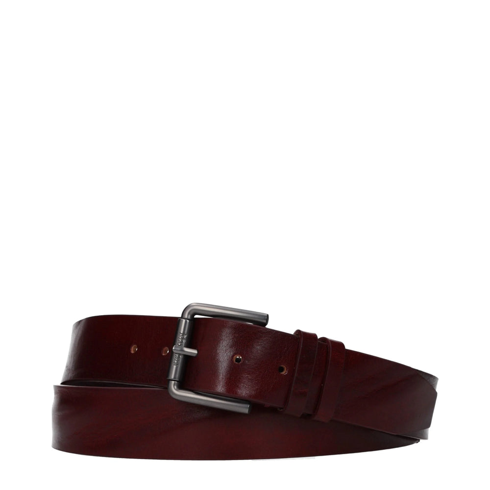 Max Mara Red Leather Regular Belt - S