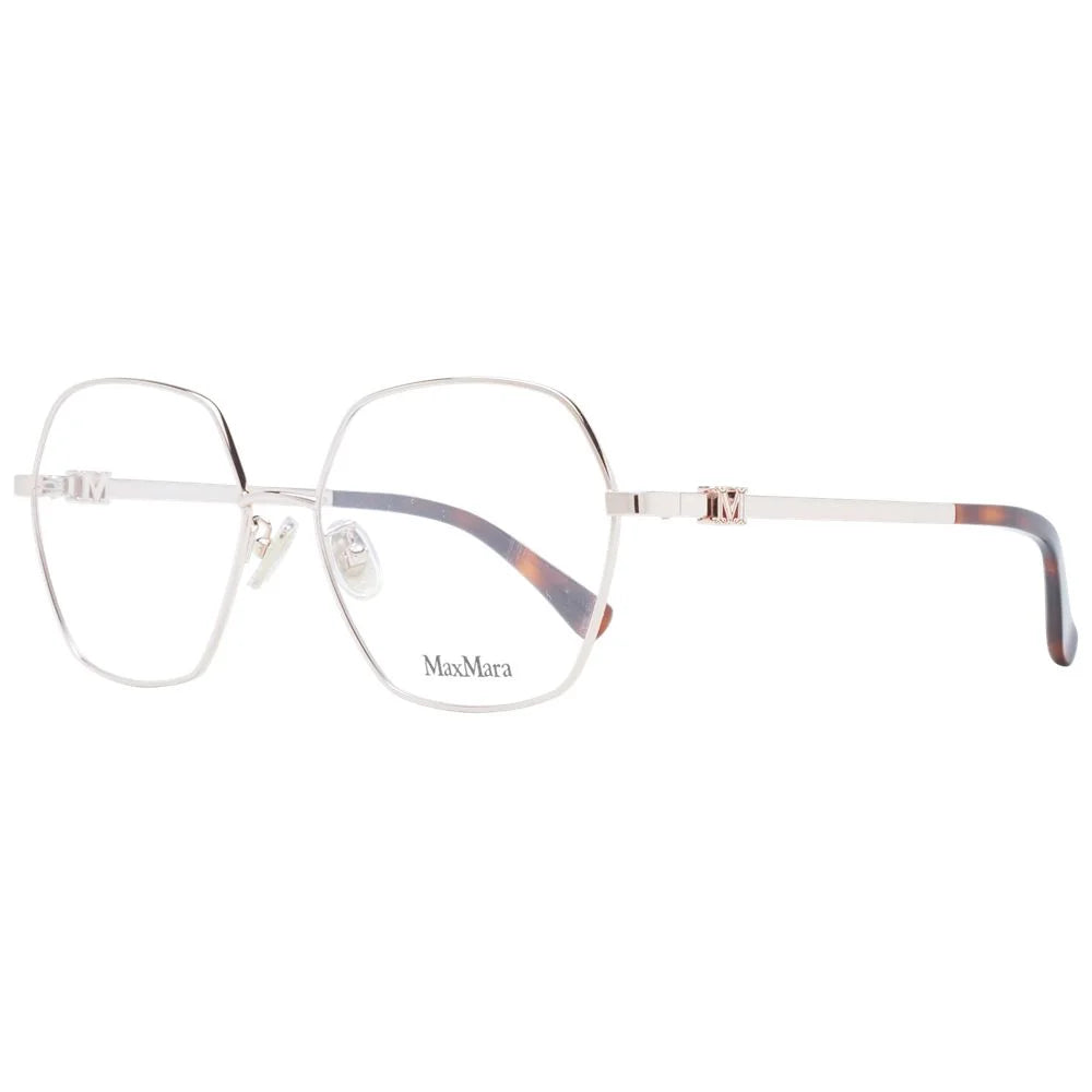 Max Mara Rose Gold Women Glasses Frame - Eyeglasses