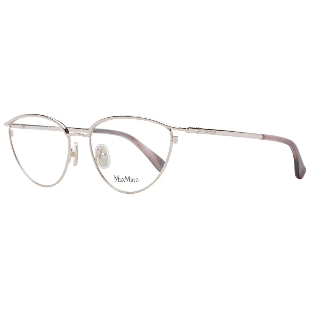 Max Mara Rose Gold Women Glasses Frame - Eyeglasses
