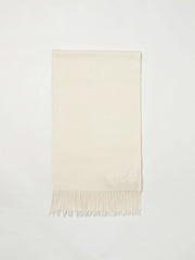Max Mara White Cashmere Scarf