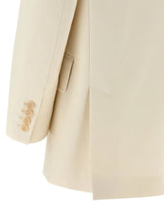 Max Mara White Cotton Blazer - IT44