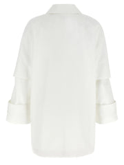 Max Mara White Cotton Coat - IT40