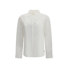 Max Mara White Cotton Dress Shirt
