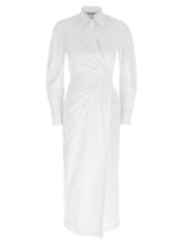 Max Mara White Cotton Long Dress