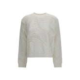 Max Mara White Cotton Sweatshirt - S