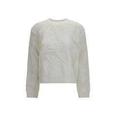 Max Mara White Cotton Sweatshirt - S