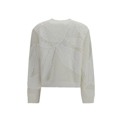 Max Mara White Cotton Sweatshirt - S