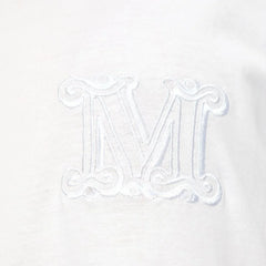 Max Mara White Cotton T-Shirt - L