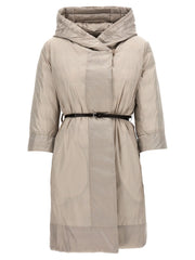 Max Mara White Polyamide Full-Length Jacket - IT40