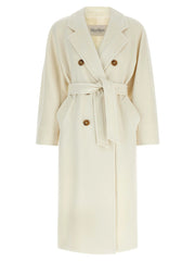 Max Mara White Virgin Wool Coat