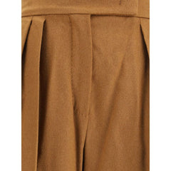 Max Mara Wide Camel Drap Pants - IT40 | M - Trousers