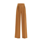 Max Mara Wide Camel Drap Pants - IT40 | M - Trousers