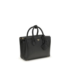 MCM Black Calf Leather Bos Taurus Handbag