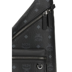 MCM Black Fabric Shoulder Bag