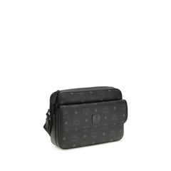 MCM Black Fabric Shoulder Bag