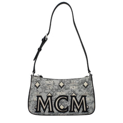 MCM Šedá látková crossbody kabelka