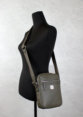 MCM Visetos Leather Camera Crossbody Bag