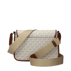 Sac bandoulière en tissu beige Michael Kors