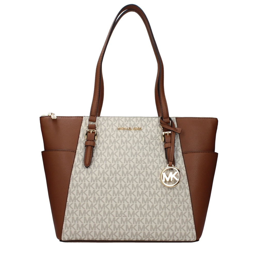 Michael Kors Beige Leather Shoulder Bag