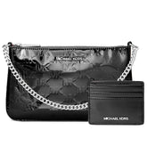 Michael Kors Black Canvas Clutch Bag