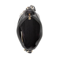 Michael Kors Black Canvas Crossbody Bag