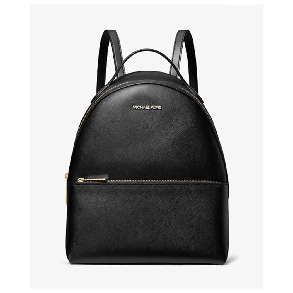 Michael Kors Black Leather Backpack
