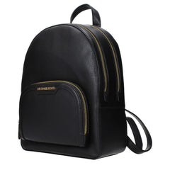 Michael Kors Black Leather Backpacks