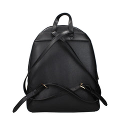 Michael Kors Black Leather Backpacks