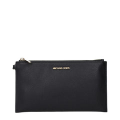Michael Kors Black Leather Clutch Bags