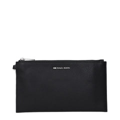 Michael Kors Black Leather Clutch Bags
