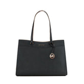 Michael Kors Black Leather Tote Bag
