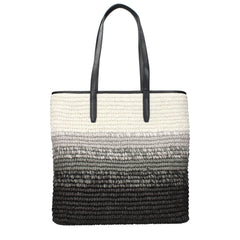 Michael Kors Black Raffia Shoulder Bags