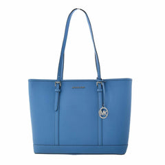 Michael Kors Blue Canvas Tote Bag