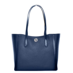Michael Kors Blue Canvas Tote Bag