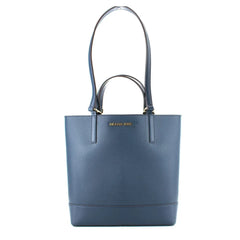 Michael Kors Blue Leather Tote Bag