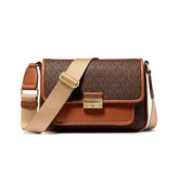 Michael Kors Brown Canvas Crossbody Bag