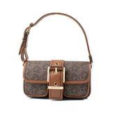 Michael Kors Brown Canvas Shoulder Bag