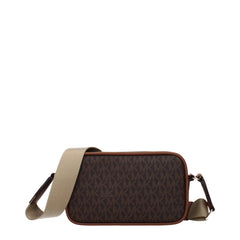 Sac bandoulière en tissu marron Michael Kors
