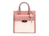 Michael Kors Cece Small Pink PVC North South Flap Tote Crossbody Bag Purse - Cross Body Bags