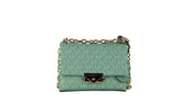 Michael Kors Cece Small Sea Green Signature PVC Convertible Flap Crossbody Bag - Cross Body Bags